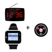 Hôpital café serveur table buzzer étanche vibrant infirmière bouton d'appel système d'appel sans fil restaurant montre-bracelet téléavertisseur