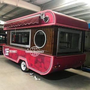 Camion de vente ambulante vintage en acier inoxydable pour glaces, café, desserts, bonbons, hot-dogs, snacks et bar mobile - Product Image 5