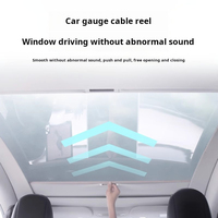 Pare-soleil de toit rétractable manuel le plus vendu, pare-soleil de voiture pliable en PVC pour Tesla Model Y/3, utilisation toutes saisons