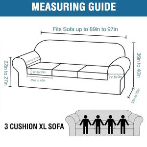 खिंचाव सोफे के लिए बड़े 3 कुशन सोफे के लिए कवर किया गया है लिविंग रूम की सुविधा मोटी मखमल कपड़े लोचदार तल - Product Image 3