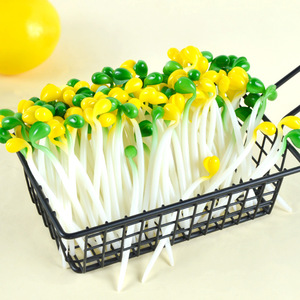 Modelos de comida simulada de PVC de vegetales y brotes de frijol, juguetes de comida de brotes de frijol, ingredientes gourmet, accesorios para presentación de platos, adornos - Product Image 1