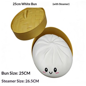 Novidades: Brinquedo Sensorial Anti-stress de Apertar Gigante de 25cm, Criativo, em Formato de Dumpling Surpresa - Product Image 6