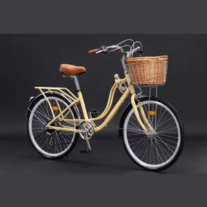 Bicicleta de ciudad para mujer, bici femenina a la moda, precio barato, de buena calidad, personalizada, calle, 24 <span class=keywords><strong>y</strong></span> 26 pulgadas - Product Image 1