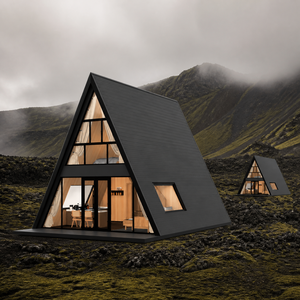 <span class=keywords><strong>Casa</strong></span> Modular Prefabricada Ecológica Moderna Tipo Cabaña en el Árbol, Alojamiento con Toldo S990, <span class=keywords><strong>Casa</strong></span> en Forma de A - Product Image 5