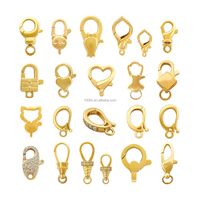 Fermoir mousqueton en or massif 14K avec anneau/boucle décorative pour connecteur de collier et bracelet, pièce de joaillerie fine durable