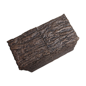 Boîte de rangement en cuir imitation écorce personnalisée de luxe monter et descendre emballage de parfum en bois boîtes de cadeau à bijoux en bois - Product Image 6