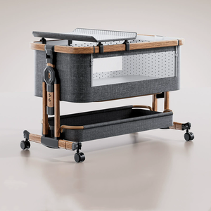 <span class=keywords><strong>Lit</strong></span> <span class=keywords><strong>de</strong></span> bébé pliable et réglable en hauteur, berceau portable pour nouveau-né, <span class=keywords><strong>lit</strong></span> d'appoint multifonctionnel pour bébé - Product Image 3