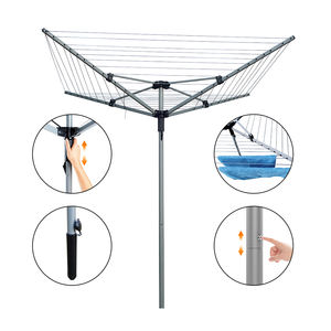 Haute qualité 40M 4 bras <span class=keywords><strong>parapluie</strong></span> Type support cintre sol rotatif vêtements étendoir pour <span class=keywords><strong>Camping</strong></span> - Product Image 2