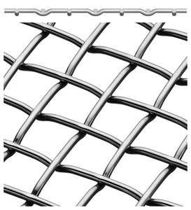 Inşaat için galvanizli SS hafif çelik kıvrımlı tel örgü ekran - Product Image 2