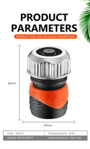 ข้อต่อท่อน้ำสำหรับแคมป์ปิ้งเดินทาง,ข้อต่อท่อข้อต่อท่อน้ำในร่มกลางแจ้งเชื่อมต่อแบบเร็วระบบน้ำหยดสำหรับสวนขนาด18มม. - Product Image 3