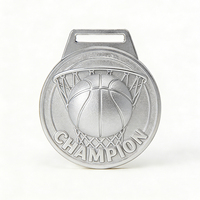 Médailles de sport en métal JINZUN en gros, médailles de championnat de basketball en alliage de zinc électroplaqué, médailles de compétition durables de qualité supérieure