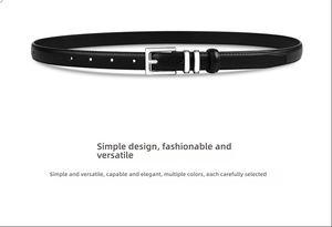 <span class=keywords><strong>Ceinture</strong></span> en cuir véritable pour <span class=keywords><strong>femme</strong></span>, tendance, fine, avec boucle ardillon en alliage <span class=keywords><strong>argent</strong></span>é, noire, décorative, pour jeans, 115 cm – Grande Vente - Product Image 5