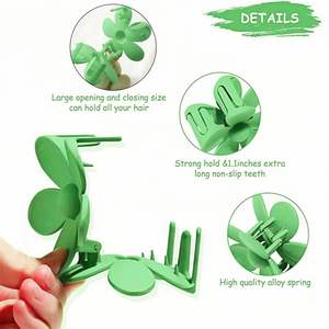 Pinzas de Pelo con Flores Coloridas de 7cm, Pinzas de Pelo Medianas con Flores de Huevo, Pinzas de Plástico para el Cabello, Accesorios para el Cabello para Niñas - Product Image 3