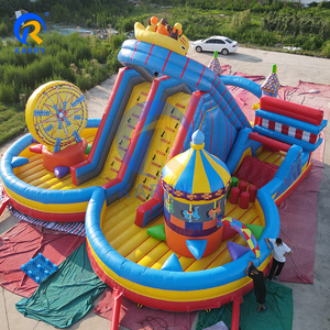 Niềm vui thành phố Thế giới nước thương mại băng chuyền và đu quay N khóa học vượt chướng ngại vật lớn <span class=keywords><strong>Bouncer</strong></span> nhảy nảy lâu đài trượt - Product Image 4