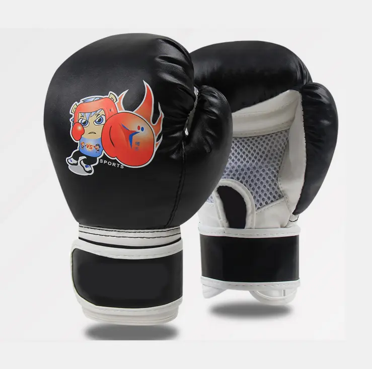 Guantes de boxeo deportivos para lucha de cuero, Material de algodón, popular, a la moda, gran precio