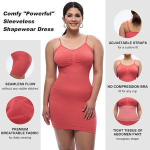 Plus Size Wholesale 2024 <strong>Best</strong> Hourglass Cupped Body Shaper Women Tummy Control Full Slip With Bras Fajas Seamless Shape <strong>Dress</strong> - Product Image 3