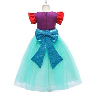 <span class=keywords><strong>Robe</strong></span> <span class=keywords><strong>de</strong></span> princesse <span class=keywords><strong>petite</strong></span> sirène <span class=keywords><strong>Ariel</strong></span> pour petites filles, robes d'été à manches bouffantes en coton pour enfants, Service OEM - Product Image 3