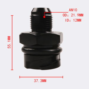 จี๋เซี่ย วาล์วแคป AN10 อลูมิเนียมอัลลอยด์สีดำ สำหรับ LS1 LS2 LS3 LS6 LS7 ข้อต่อฝาปิดน้ำมันเครื่อง - Product Image 4