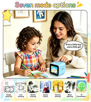 Imprimante thermique portable sans encre avec écran, génération d'images par IA, mini imprimante photo pour enfants, imprimante de poche sans fil Bluetooth