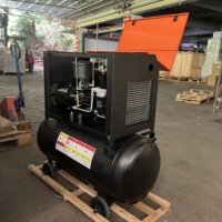 Compresseur d'air monophasé ZAKF de haute qualité 5,5 kW 7,5 CV 220 V 50 Hz tout-en-un intégré de type vis avec réservoir pour trieuse chromatique