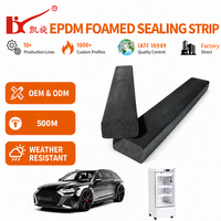 Bande d'étanchéité en mousse EPDM pour CVC, isolation phonique compressible, résistante aux intempéries, sur mesure pour conduits d'air, portes et fenêtres
