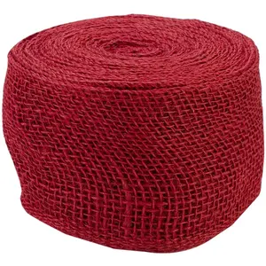 红黄麻丝带4 "X 10码织带产品