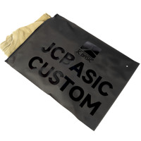 Sac de verrouillage à glissière givré imprimé personnalisé transparent pour vêtements