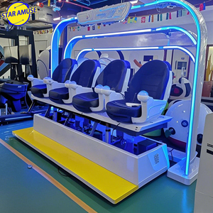 Machine de cinéma de simulateur interactif 9D VR 4 places jeu vidéo de <span class=keywords><strong>réalité</strong></span> <span class=keywords><strong>virtuelle</strong></span> d'intérieur pour la plate-forme de vol d'arcade pour le métal - Product Image 2