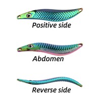 Leurre de pêche en métal artificiel de 10g, type cuillère, pour lancer longue distance, jigging en forme de S, pour la truite, les poissons d'eau salée et le brochet