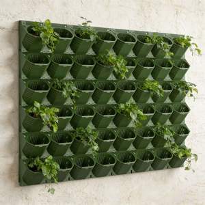 Mur vertical de jardin intérieur et extérieur, peut être suspendu, système d'irrigation goutte à goutte, mur végétal, ensembles de pots de fleurs en plastique - Product Image 3