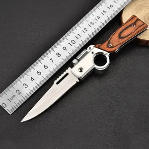 Venta directa del fabricante, cuchillo táctico multifuncional, cuchillo plegable, cuchillo de supervivencia portátil de acero inoxidable