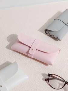 <span class=keywords><strong>Best</strong></span> Clean Großhandel Retro Literarische Einfache PU Leder Brille Tasche Hot <span class=keywords><strong>Sale</strong></span> Tragbare Anti-Druck-Sonnenbrille Tasche - Product Image 2