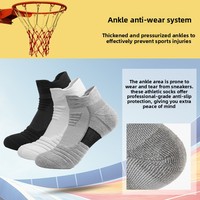 Chaussettes de sport mi-mollet pour hommes, anti-odeur, en spandex, avec semelle épaissie en tissu éponge, taille unique, vente chaude