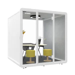 SOLIDWORKS Silence booth work meeting pod room design for home instrument with ventilation