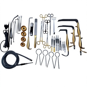 Juego de Instrumentos de Cirugía Plástica Premium, Retractores Mamarios de Fibra Óptica, Herramientas Médicas Autoclavables con Mangos Dorados - Product Image 3