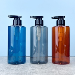Wholesale Eco-friendly PET 300ML & 500ML Refillable Shampoo & Body Wash <b>Pump</b> <b>Bottle</b> Empty Plastic Packaging Container for Lotion - Product Image 1