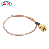 Cable de extensión RF Pigtail de 50 ohmios con conector SMA macho a U.FL UFL1 para cable RG178, ensamblaje de cable de puente