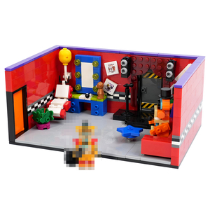 MOC1557 ห้องหมีเที่ยงคืนของเฟรดดี้ ตัวต่อ 520 ชิ้น <span class=keywords><strong>เกม</strong></span> FNAF ประกอบ สะสม ของเล่นเสริมพัฒนาการ DIY ตัวต่อสำหรับเด็ก ของขวัญ - Product Image 1