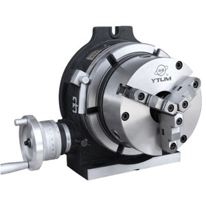 Tête d'indexation Ytum 350 mm, table rotative 320 mm, mandrin pour fraiseuse, utilisation verticale et horizontale - Product Image 1