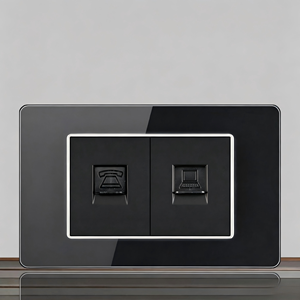 สวิตช์ผนังแบบสัมผัส 2 ช่อง รุ่นใหม่ สีดำ กระจกนิรภัย IP20 10A 230V รองรับ Wi-Fi ใช้งานร่วมกับแอป Smart Life พอร์ต USB-C แบบ 1 ทาง - Product Image 3