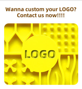 2パック 食品グレードシリコン製 猫と犬用リックマット クリーニングブラシとフードスパチュラ付き 20*20cm 大型犬用リックフィーダーボウル - Product Image 4