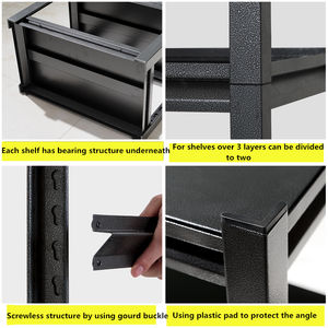 <span class=keywords><strong>Vestiti</strong></span> di metallo in piedi grande capacità di stoccaggio antipolvere armadio bianco 4/5/6 livello soggiorno camera da letto appendiabiti - Product Image 6