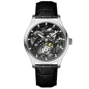 Orologi Tourbillon <span class=keywords><strong>da</strong></span> Uomo, Movimento Meccanico Tourbillon, <span class=keywords><strong>Quadrante</strong></span> Intagliato, <span class=keywords><strong>Orologio</strong></span> <span class=keywords><strong>da</strong></span> <span class=keywords><strong>Polso</strong></span> Meccanico alla Moda, Design Personalizzato OEM - Product Image 1