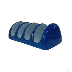 Soporte de taco rosa de cerámica mexicana tradicional con logotipo personalizado para sabores auténticos y diseño moderno en su hogar - Product Image 5