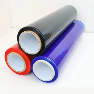 Free Sample Wholesale Custom Black Pallet Stretch Film <b>Logistic</b> Use Wrap LLDPE Casting Soft Stretch Roll - Product Image 4