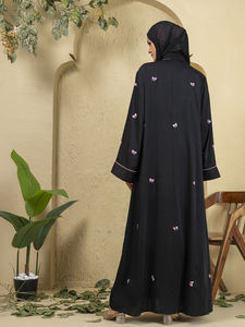 Nueva Ropa para Mujer, Top Bordado, Abaya Informal, Hijab, Vestido Musulmán, Kimono Eid, Manga Larga, Holgado, Árabe, Dubái, Poliéster - Product Image 3