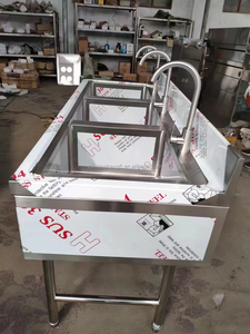 อ่างล้างจานสแตนเลสสำหรับห้องครัวและห้องซักรีด พร้อมตะแกรงกรองเศษอาหาร - Product Image 5