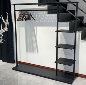 Espositore da Terra per Abbigliamento, Appendiabiti per Negozio, Scaffale in Ferro per Esposizione Abbigliamento Femminile - Product Image 2