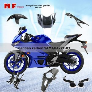 Cubierta de Tanque de Combustible de Fibra de Carbono para Motocicleta Yamaha YZF-R3 <span class=keywords><strong>MT03</strong></span> <span class=keywords><strong>2019</strong></span>+ - Product Image 2