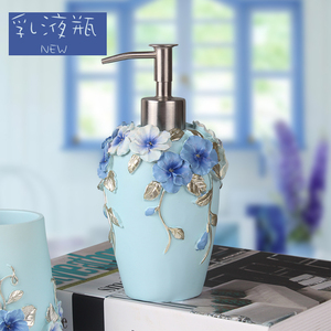 Set di Accessori da <span class=keywords><strong>Bagno</strong></span> in Resina Stile Cinese con Fiori Rossi, Decorazione per Hotel, Dispenser di Sapone e <span class=keywords><strong>Tazza</strong></span> - Product Image 6
